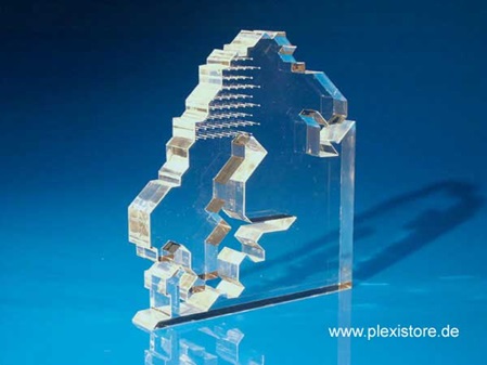 PLEXIGLAS® Acrylglas Freiform gelasert GS farblos Kontur Skandinavien