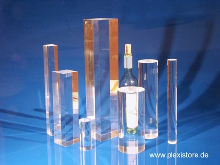 Acrylglas GS - Vierkantstäbe: 10 bis 80 mm