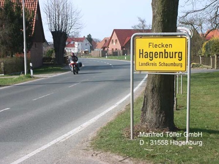 Ortsschild Hagenburg
