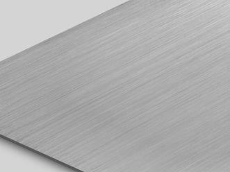 Edelstahlblech mit Haarlinienschliff