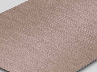 fein-gebürstetes Edelstahlblech mit TiN-Bronze Beschichtung