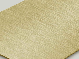 fein-gebürstetes Edelstahlblech mit TiN-Gold Beschichtung