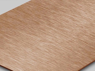 fein-gebürstetes Edelstahlblech mit TiN-Rosé Gold Beschichtung