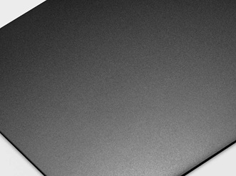 glasperlgestrahltes Edelstahlblech mit TiN-Black Beschichtung