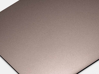 glasperlgestrahltes Edelstahlblech mit TiN-Bronze Beschichtung
