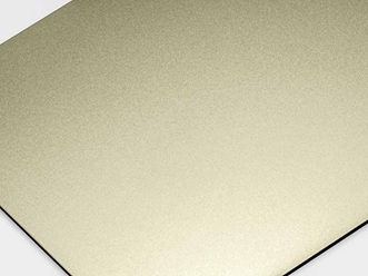 glasperlgestrahltes Edelstahlblech mit TiN-Champagne Beschichtung