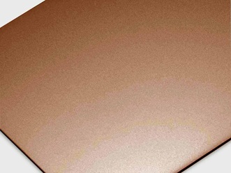 glasperlgestrahltes Edelstahlblech mit TiN-Rosé Gold Beschichtung