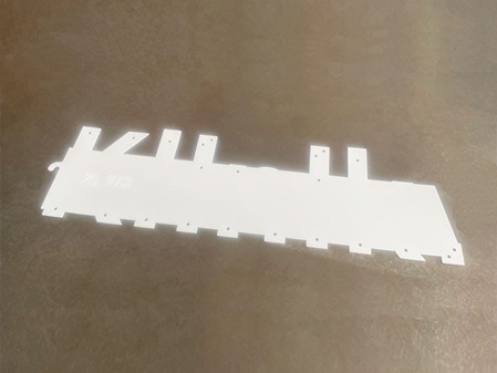 Bohrschablone für den Profilbuchstaben mit Brush Black Finish