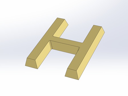 CAD-Modell zur Verdeutlichung der Kantenschräge